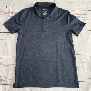 Apt. 9 Men's Premier Performance Polo Shirt, Charcoal Gray Space-Dye, Size S